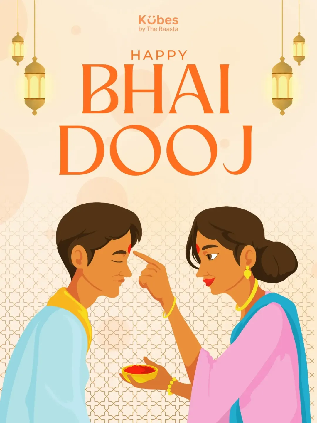 Kubes Bhaidooj festival social media creative